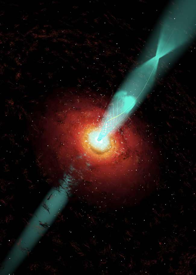 Powerful Black Hole Jet Explained